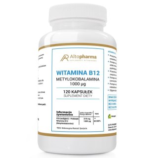 AltoPharma Witamina B12 Metylokobalamina 1000 mcg suplement diety 120 kapsułek