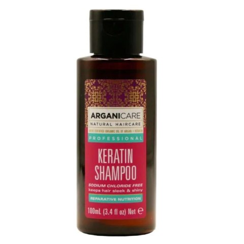 Arganicare Keratin mini szampon do włosów z keratyną 100ml Arganicare Keratin mini szampon do włosów z keratyną 100ml