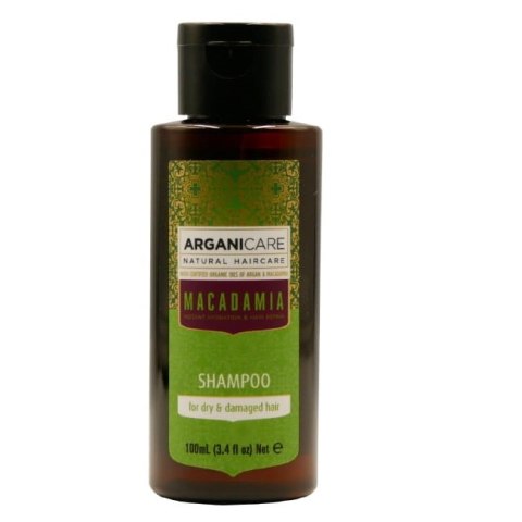 Arganicare Macadamia mini szampon do suchych i zniszczonych włosów 100ml Arganicare Macadamia mini szampon do suchych i zniszczonych włosów 100ml