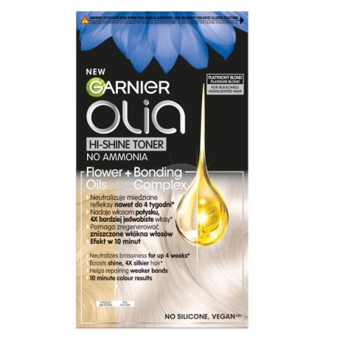 Garnier Olia Hi-Shine Toner koloryzacja tonująca 10.01 Platynowy Blond Garnier Olia Hi-Shine Toner koloryzacja tonująca 10.01 Platynowy Blond