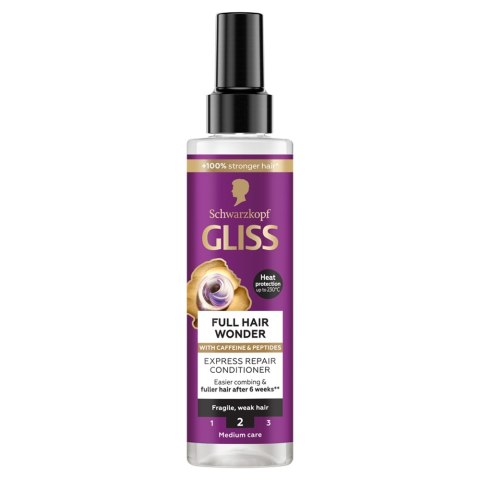 Gliss Full Hair Wonder ekspresowa odżywka do włosów 200ml Gliss Full Hair Wonder ekspresowa odżywka do włosów 200ml