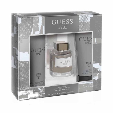 Guess Guess 1981 for Men zestaw woda toaletowa spray 100ml + żel pod prysznic 200ml + dezodorant spray 226ml Guess Guess 1981 for Men zestaw woda toaletowa spray 100ml + żel pod prysznic 200ml + dezodorant spray 226ml
