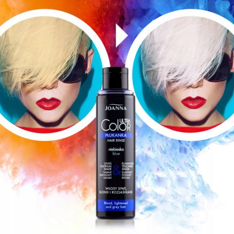Joanna Ultra Color System Płukanka do Włosów Niebieska 150ml Joanna Ultra Color System Płukanka do Włosów Niebieska 150ml