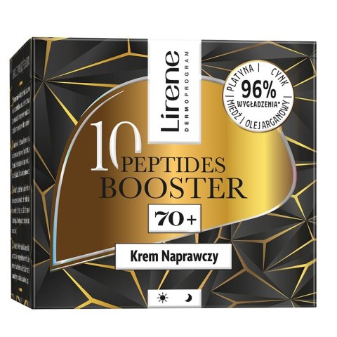 Lirene 10 Peptides Booster krem naprawczy 70+ 50ml Lirene 10 Peptides Booster krem naprawczy 70+ 50ml