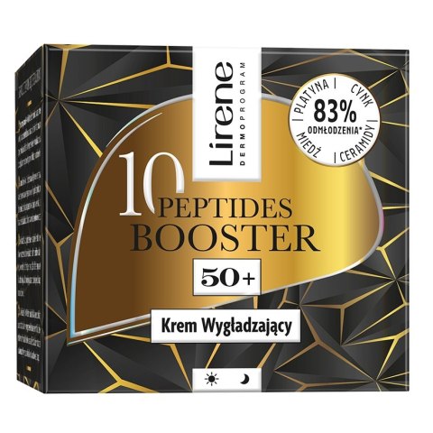 Lirene 10 Peptides Booster krem wygładzający 50+ 50ml Lirene 10 Peptides Booster krem wygładzający 50+ 50ml