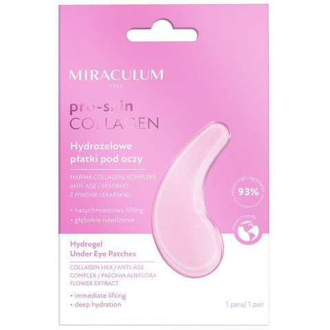 Miraculum Pro-Skin Collagen hydrożelowe płatki pod oczy 2szt. Miraculum Pro-Skin Collagen hydrożelowe płatki pod oczy 2szt.