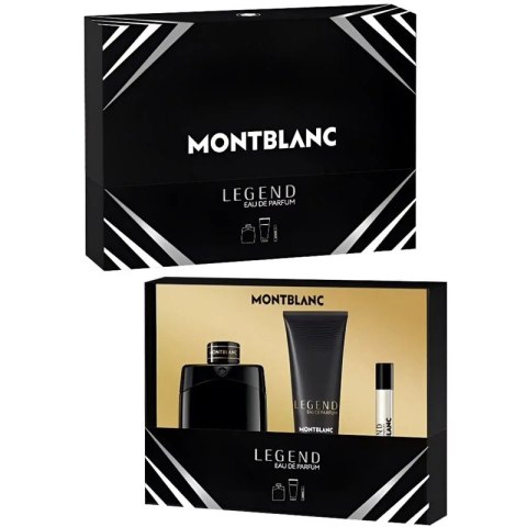 Mont Blanc Legend zestaw woda perfumowana spray 100ml + miniatura wody perfumowanej 7.5ml + żel pod prysznic 100ml Mont Blanc Legend zestaw woda perfumowana spray 100ml + miniatura wody perfumowanej 7.5ml + żel pod prysznic 100ml