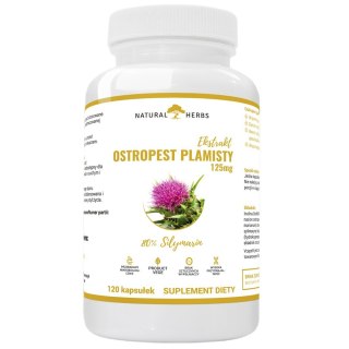 Natural Herbs Ostropest Plamisty suplement diety 120 kapsułek