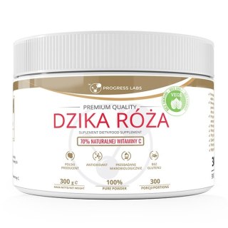 Progress Labs Dzika Róża 70% naturalnej witaminy C suplement diety w proszku 300g