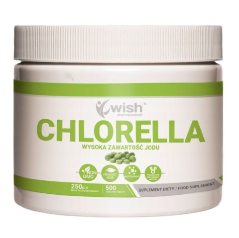 WISH Pharmaceutical Chlorella 500mg suplement diety 500 tabletek