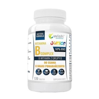 WISH Pharmaceutical Junior Witamina B Complex suplement diety 120 tabletek do ssania