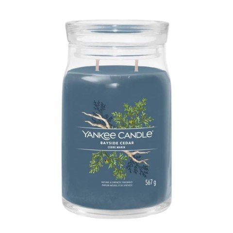 Yankee Candle Duża świeca zapachowa Bayside Cedar 567g Yankee Candle Duża świeca zapachowa Bayside Cedar 567g
