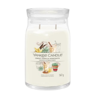 Yankee Candle Duża świeca zapachowa Sweet Vanilla Horchata 567g