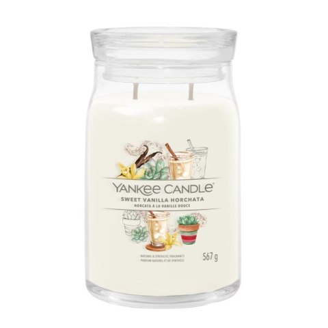 Yankee Candle Duża świeca zapachowa Sweet Vanilla Horchata 567g