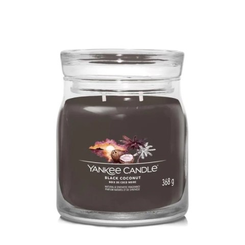 Yankee Candle Średnia świeca zapachowa Black Coconut 368g Yankee Candle Średnia świeca zapachowa Black Coconut 368g