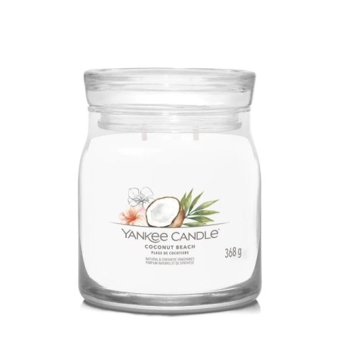 Yankee Candle Średnia świeca zapachowa Coconut Beach 368g Yankee Candle Średnia świeca zapachowa Coconut Beach 368g