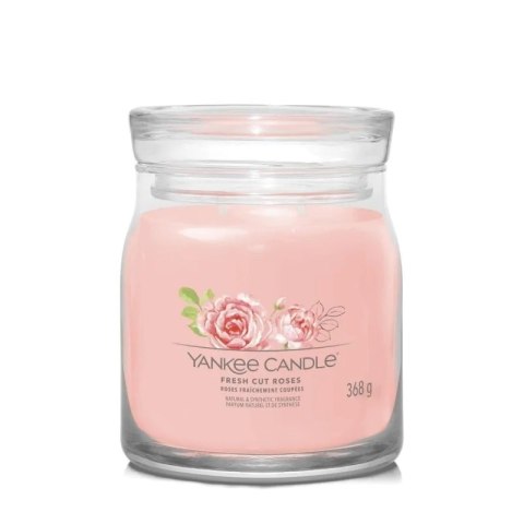 Yankee Candle Średnia świeca zapachowa Fresh Cut Roses 368g Yankee Candle Średnia świeca zapachowa Fresh Cut Roses 368g
