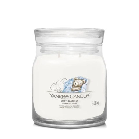 Yankee Candle Średnia świeca zapachowa Soft Blanket 368g Yankee Candle Średnia świeca zapachowa Soft Blanket 368g