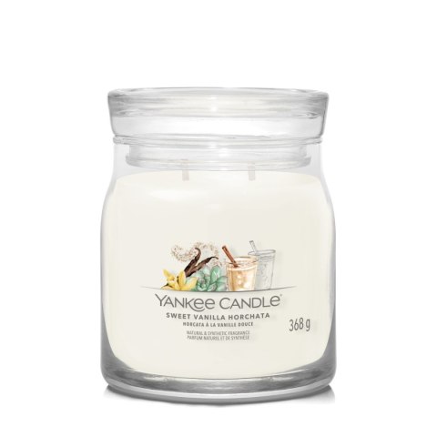 Yankee Candle Średnia świeca zapachowa Sweet Vanilla Horchata 368g Yankee Candle Średnia świeca zapachowa Sweet Vanilla Horchata 368g