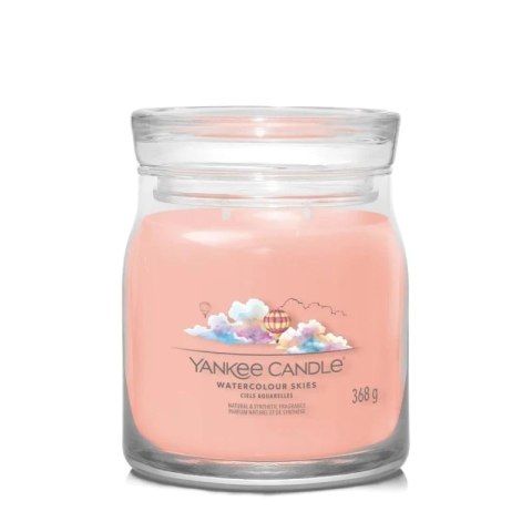 Yankee Candle Średnia świeca zapachowa Watercolour Skies 368g Yankee Candle Średnia świeca zapachowa Watercolour Skies 368g