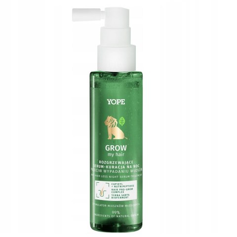Yope Grow My Hair rozgrzewające serum-kuracja na noc 110ml Yope Grow My Hair rozgrzewające serum-kuracja na noc 110ml