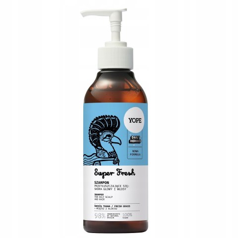 Yope Super Fresh szampon do włosów przetłuszczających się 300ml Yope Super Fresh szampon do włosów przetłuszczających się 300ml