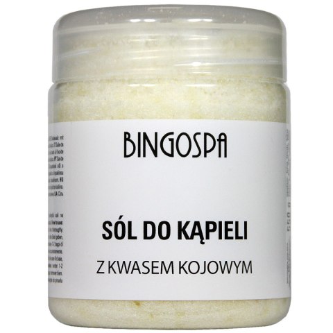 BingoSpa Sól do kąpieli z kwasem kojowym 550g BingoSpa Sól do kąpieli z kwasem kojowym 550g