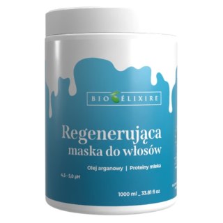 Bioelixire Regenerująca Maska do Włosów z Olejkiem Arganowym i Proteinami Mleka 1L