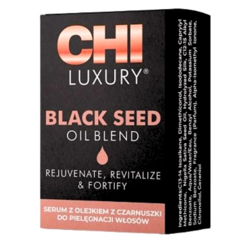 CHI Luxury Black Seed Dry Oil, suchy olejek z czarnuszki 15ml