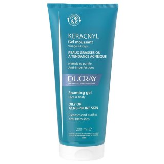 DUCRAY Keracnyl żel do mycia twarzy i ciała skóry skłonnej do trądziku 200ml
