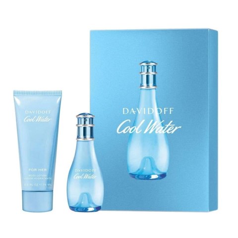 Davidoff Cool Water Woman zestaw woda toaletowa spray 30ml + balsam do ciała 75ml Davidoff Cool Water Woman zestaw woda toaletowa spray 30ml + balsam do ciała 75ml