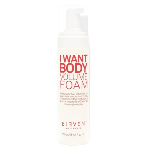 Eleven Australia I Want Body Volume Foam pianka dodająca objętości 200ml Eleven Australia I Want Body Volume Foam pianka dodająca objętości 200ml