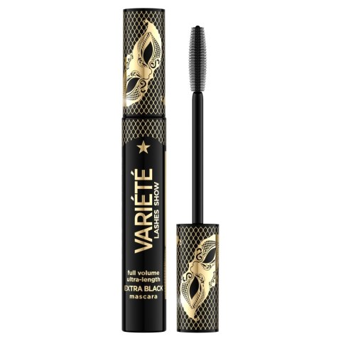 Eveline Cosmetics Variete pogrubiająco-wydłużający tusz do rzęs Extra Black 10ml Eveline Cosmetics Variete pogrubiająco-wydłużający tusz do rzęs Extra Black 10ml