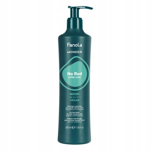 Fanola Wonder No Red Extra Care maska neutralizująca czerwone tony 350ml Fanola Wonder No Red Extra Care maska neutralizująca czerwone tony 350ml