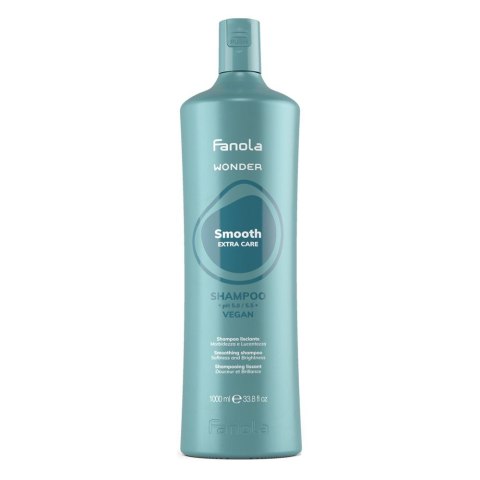 Fanola Wonder Smooth Extra Care wygładzający szampon do włosów 1000ml Fanola Wonder Smooth Extra Care wygładzający szampon do włosów 1000ml