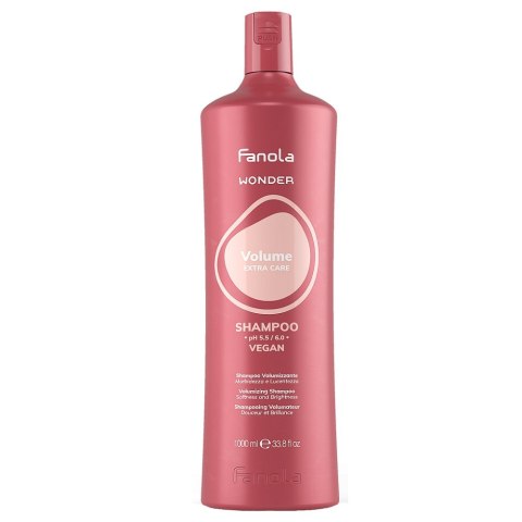 Fanola Wonder Volume Extra Care szampon zwiększający objętość włosów 1000ml Fanola Wonder Volume Extra Care szampon zwiększający objętość włosów 1000ml