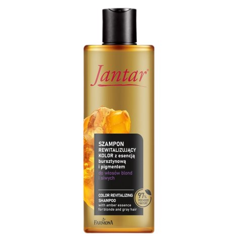 Farmona Jantar szampon rewitalizujący kolor z esencją bursztynową i pigmentem do włosów blond i siwych 300ml Farmona Jantar szampon rewitalizujący kolor z esencją bursztynową i pigmentem do włosów blond i siwych 300ml