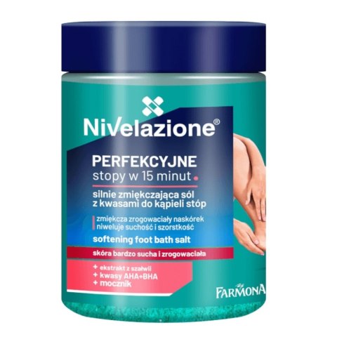 Farmona Nivelazione silnie zmiękczająca sól z kwasami do kąpieli stóp 350g Farmona Nivelazione silnie zmiękczająca sól z kwasami do kąpieli stóp 350g