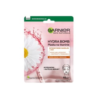Garnier Hydra Bomb kojąca maska na tkaninie z ekstraktem z rumianku i kwasem hialuronowym 28g