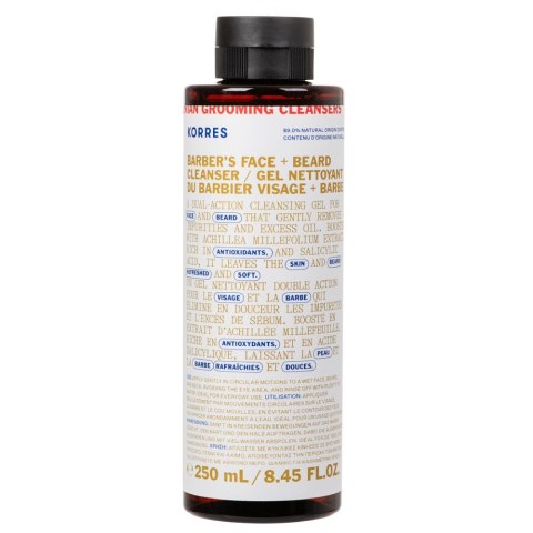 Korres Athenian Grooming żel do mycia twarzy i brody 250ml Korres Athenian Grooming żel do mycia twarzy i brody 250ml