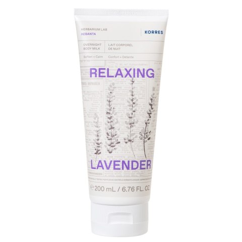 Korres Relaxing Lavender mleczko do ciała 200ml Korres Relaxing Lavender mleczko do ciała 200ml