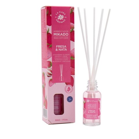 La Casa de los Aromas Mikado patyczki zapachowe Truskawki i Śmietana 30ml La Casa de los Aromas Mikado patyczki zapachowe Truskawki i Śmietana 30ml
