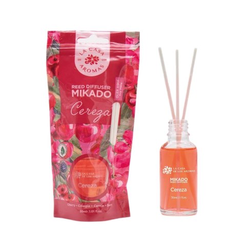 La Casa de los Aromas Mikado patyczki zapachowe Wiśnia 30ml La Casa de los Aromas Mikado patyczki zapachowe Wiśnia 30ml