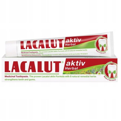 Lacalut Aktiv Herbal pasta do zębów 75ml Lacalut Aktiv Herbal pasta do zębów 75ml