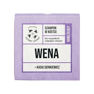 Mydlarnia Cztery Szpaki Wena x Kasia Sienkiewicz nawilżający szampon w kostce 75g