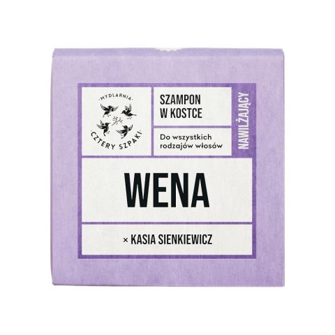 Mydlarnia Cztery Szpaki Wena x Kasia Sienkiewicz nawilżający szampon w kostce 75g Mydlarnia Cztery Szpaki Wena x Kasia Sienkiewicz nawilżający szampon w kostce 75g