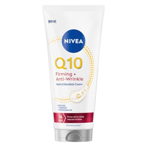 Nivea Q10 Ujędrniający + Przeciwzmarszczkowy krem do pielęgnacji szyi i dekoltu 200ml Nivea Q10 Ujędrniający + Przeciwzmarszczkowy krem do pielęgnacji szyi i dekoltu 200ml