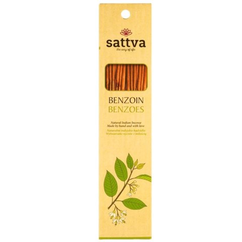 Sattva Natural Indian Incense naturalne indyjskie kadzidełko Benzoes 15szt Sattva Natural Indian Incense naturalne indyjskie kadzidełko Benzoes 15szt