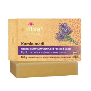 Sattva Organiczne mydło wytwarzane na zimno Kumkumadi 100g