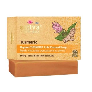 Sattva Organiczne mydło wytwarzane na zimno Kurkuma 100g
